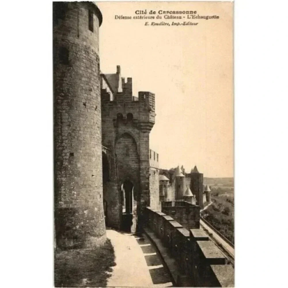 Cité de Carcassonne Défense extérieure du Château- L'Echauguette Postcard
